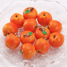 Load image into Gallery viewer, 5Pcs Simulation 3D Apple Fruit Resin Loose Beads DIY Handmade Bracelet Necklace Phone Charm Craft Supplies
