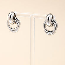 Load image into Gallery viewer, Stainless Steel Knot Hoop Drop Earrings Multi-Layer Round Twist Earrings Gold Silver Punk Daily Jewelry Gift For Women
