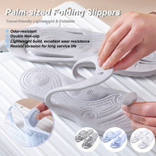 Load image into Gallery viewer, 1Pair Solid Color Portable Folding Flip-flops Anti Slip Slippers For Travel Hotel Bath Beach Couple Sandals
