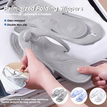 Load image into Gallery viewer, 1Pair Solid Color Portable Folding Flip-flops Anti Slip Slippers For Travel Hotel Bath Beach Couple Sandals
