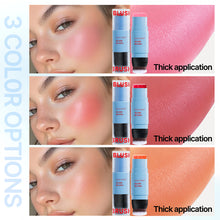 Load image into Gallery viewer, Blush Stick Double-Ended Natural Long Lasting Expansive Color Brightening Matte Makeup Monochrome Creamy Lips Cheek Makeup
