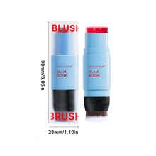 Load image into Gallery viewer, Blush Stick Double-Ended Natural Long Lasting Expansive Color Brightening Matte Makeup Monochrome Creamy Lips Cheek Makeup

