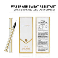Load image into Gallery viewer, Natural Black Waterproof Anti-sweat Non-smudge Liquid Eyeliner Pen Non Fading Smooth Eyeliner Pen Makeup Cosmetics
