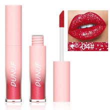 Load image into Gallery viewer, 18 Colors Waterproof Diamond Shimmer Glitter Lip Gloss Matte Glitter Liquid Lipstick Diamond Pearl Color Lip Gloss Sexy Make Up
