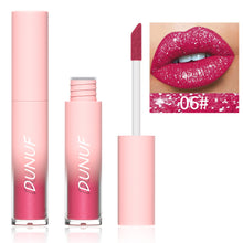 Load image into Gallery viewer, 18 Colors Waterproof Diamond Shimmer Glitter Lip Gloss Matte Glitter Liquid Lipstick Diamond Pearl Color Lip Gloss Sexy Make Up
