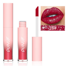 Load image into Gallery viewer, 18 Colors Waterproof Diamond Shimmer Glitter Lip Gloss Matte Glitter Liquid Lipstick Diamond Pearl Color Lip Gloss Sexy Make Up
