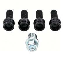 Load image into Gallery viewer, 5Pcs M14x1.5 Car Locking Wheel Nuts Anti-Theft Bolt Set with Security Key 8D0601139F Replacement for VW Golf Audi A3 A4 A5
