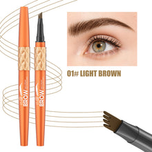 Load image into Gallery viewer, Four Fork Liquid Eyebrow Pencil Makeup Color Display Wild Eyebrow Waterproof Sweat Proof 4D Eyebrow Pencil Makeup Cosmetic
