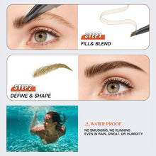Load image into Gallery viewer, Four Fork Liquid Eyebrow Pencil Makeup Color Display Wild Eyebrow Waterproof Sweat Proof 4D Eyebrow Pencil Makeup Cosmetic

