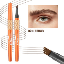 Load image into Gallery viewer, Four Fork Liquid Eyebrow Pencil Makeup Color Display Wild Eyebrow Waterproof Sweat Proof 4D Eyebrow Pencil Makeup Cosmetic
