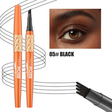 Load image into Gallery viewer, Four Fork Liquid Eyebrow Pencil Makeup Color Display Wild Eyebrow Waterproof Sweat Proof 4D Eyebrow Pencil Makeup Cosmetic
