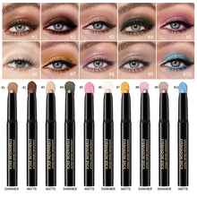 Load image into Gallery viewer, 12 Colors Eyeshadow Pencil Stick Shimmer Matte Waterproof Metallic Glitter Eye Shadow Highlighter Pencil Eyeshadow Cosmetics
