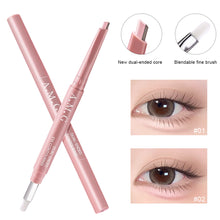 Load image into Gallery viewer, Double-headed Silkworm Eyeliner Pen Creamy Smooth Blendable Lying Silkworm Pencil Under Eye Highlight Contouring Pen with Brush
