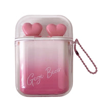 Load image into Gallery viewer, 2pcs/set Cute Water Gloss Velvet Matte Lip Glaze Waterproof Combination Mirror Matte Headphone Shaped Pendant Lipstick
