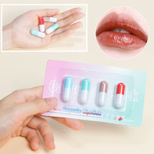 Load image into Gallery viewer, 6pcs/set Mini Cute Capsule Waterproof Lipstick Set Lip Balm Moisturizing Non-stick Cup Carry Pill Lipstick Lips Makeup Cosmetic
