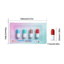 Load image into Gallery viewer, 6pcs/set Mini Cute Capsule Waterproof Lipstick Set Lip Balm Moisturizing Non-stick Cup Carry Pill Lipstick Lips Makeup Cosmetic
