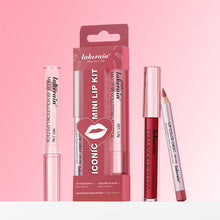 Load image into Gallery viewer, 3pcs/set Waterproof Long Lasting Matte Black Lipstick Set Velvet Liquid Lip Gloss Lip Liner Set Red Stain Makeup Cosmetic
