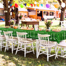 Load image into Gallery viewer, 137*183CM/137*274CM Disposable Soccer Tablecloth PE Material Waterproof Oil-Proof Easy Clean For Soccer Theme Party Decorations
