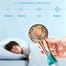 Load image into Gallery viewer, Soccer Shape Mini Fan Portable 3-Speed Quiet Mode Handheld Cooling Fan For Outdoor Travel Camping USB Rechargeable
