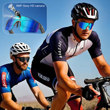 Load image into Gallery viewer, Smart AI Glasses 8MP Camera Anti-shake Video Recording Photo Bluetooth Call For Cycling Sports Waterproof HD Goggles
