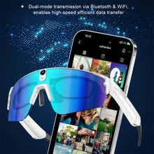 Load image into Gallery viewer, Smart AI Glasses 8MP Camera Anti-shake Video Recording Photo Bluetooth Call For Cycling Sports Waterproof HD Goggles
