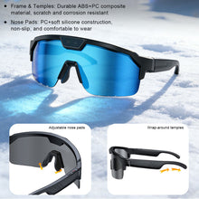 Load image into Gallery viewer, Q01 800W Pixel Outdoor Sports Cycling Glasses 6-Axis EIS Anti-shake Smart AI Camera Translation Glasses with Bluetooth and WiFi Transmission Function
