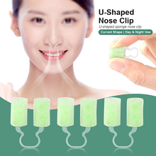 Load image into Gallery viewer, U-shaped Sponge Nose Clip Anti Snore Apnea Nose Clip Anti-Snoring Breathe Aid Stop Snore Device Sleeping Aid Stop Snoring Device
