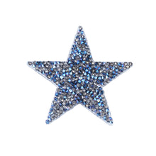 Load image into Gallery viewer, Pentagram Shaped Rhinestone Iron On Patches Clothing Appliques DIY Handmade Sewing Craft Accessories
