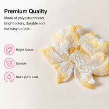 Load image into Gallery viewer, 1Pc Lotus Flower Patch Embroidery Patch On Applique for Clothes Cheongsam Wedding Dress Bag DIY Decor
