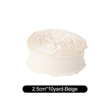 Load image into Gallery viewer, New 10 Yards 2.5cm Edge Fishtail Chiffon Ribbon for Gift Wrapping Bouquet Packaging &amp; Daily DIY Decoration
