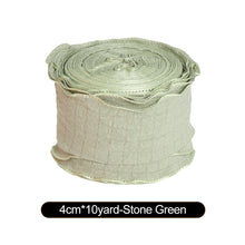 Load image into Gallery viewer, New 10 Yards 4cm Edge Fishtail Chiffon Ribbon for Gift Wrapping Bouquet Packaging &amp; Daily DIY Decoration

