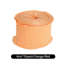 Load image into Gallery viewer, New 10 Yards 4cm Edge Fishtail Chiffon Ribbon for Gift Wrapping Bouquet Packaging &amp; Daily DIY Decoration
