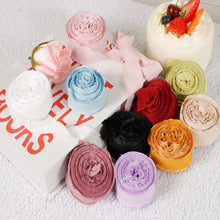 Load image into Gallery viewer, New 10 Yards 4cm Edge Fishtail Chiffon Ribbon for Gift Wrapping Bouquet Packaging &amp; Daily DIY Decoration
