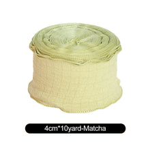 Load image into Gallery viewer, New 10 Yards 4cm Edge Fishtail Chiffon Ribbon for Gift Wrapping Bouquet Packaging &amp; Daily DIY Decoration
