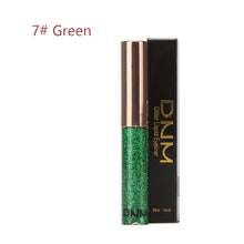 Load image into Gallery viewer, Colorful Glitter Eyeliner Waterproof Shiny Liquid Eye Liner Sparkle Metallic Pearl Neon Colors Vibrant Eye Makeup Party Rave Festival
