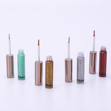 Load image into Gallery viewer, Colorful Glitter Eyeliner Waterproof Shiny Liquid Eye Liner Sparkle Metallic Pearl Neon Colors Vibrant Eye Makeup Party Rave Festival
