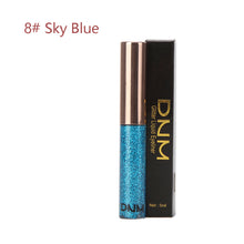 Load image into Gallery viewer, Colorful Glitter Eyeliner Waterproof Shiny Liquid Eye Liner Sparkle Metallic Pearl Neon Colors Vibrant Eye Makeup Party Rave Festival
