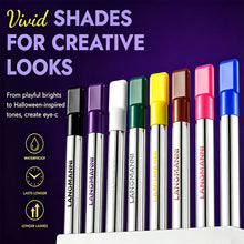 Load image into Gallery viewer, Colored Mascara Volumizing Curling Waterproof Rainbow Eye Makeup Purple Blue Pink Red Long Lasting Non Flaking Lash Builder
