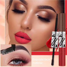 Load image into Gallery viewer, 2 in 1 Peel Off Eyebrow Tint &amp; Lip Stain Kit Double Head Eyebrow Gel Tint Lipstick Waterproof Long Lasting Peelable Makeup Set
