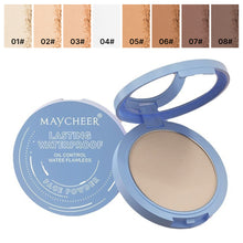 Load image into Gallery viewer, Waterproof Contour Powder Oil Control Matte Finishing Pressed Powder for Face Slimming Long-lasting Makeup
