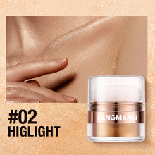 Load image into Gallery viewer, Glitter Highlighter Powder Diamond High Gloss Makeup Face Body Pearlescent Highlighter for Cheeks Shoulders Collarbone Party Makeup
