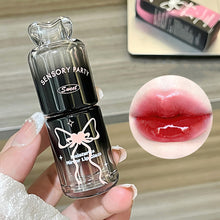 Load image into Gallery viewer, Bowknot Black Pink Mirror Lip Gloss Non-Cup Staining Long-Lasting Hydrating Brightening Water Gloss Lipstick Makeup Cosmetic

