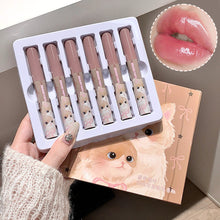 Load image into Gallery viewer, 6pcs/est Lip Mud Set Cute Cat Velvet Nude Lipstick Matte Texture Silky Easy To Color Long-lasting Lip Glaze Makeup Cosmetic
