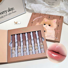 Load image into Gallery viewer, 6pcs/est Lip Mud Set Cute Cat Velvet Nude Lipstick Matte Texture Silky Easy To Color Long-lasting Lip Glaze Makeup Cosmetic
