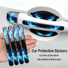 Load image into Gallery viewer, 8Pcs Car Door Handle Bowl Stickers Cat Eye Devil's Eye Pattern Scratch-Proof Protective Anti-Collision Paint Guard Exterior
