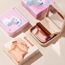 Load image into Gallery viewer, Creative Traceless Soft Brush Puff Set Ultra-thin Portable with Built-in Puff Mirror Flawless Base Foundation Makeup Brush
