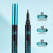 Load image into Gallery viewer, Waterproof Black Fine Long Lasting Smooth Liquid Eyeliner Quick-drying No Fading Eyeliner Beginner Eye Liner Makeup Cosmetic
