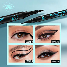 Load image into Gallery viewer, Waterproof Black Fine Long Lasting Smooth Liquid Eyeliner Quick-drying No Fading Eyeliner Beginner Eye Liner Makeup Cosmetic
