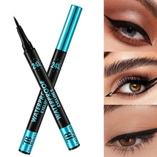 Load image into Gallery viewer, Waterproof Black Fine Long Lasting Smooth Liquid Eyeliner Quick-drying No Fading Eyeliner Beginner Eye Liner Makeup Cosmetic
