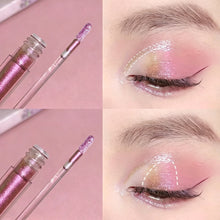 Load image into Gallery viewer, Glitter Highlighter Pearlescent Liquid Eyeshadow Shimmer Sequins Glitter Lying Silkworm Liquid High Gloss Eye Shadow Cosmetics
